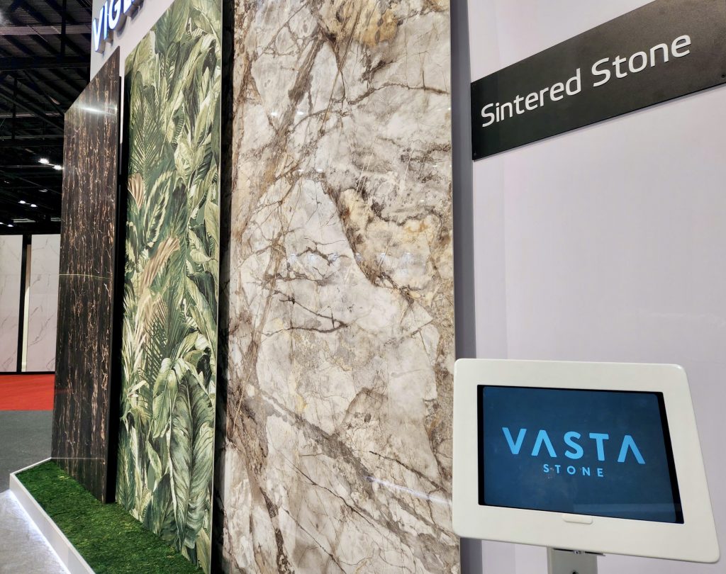 Featured designs of sintered stone slabs by Vasta Stone